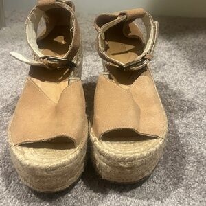 Soludos wedged open toe